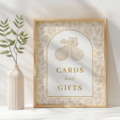 Gouden Perfect Pear Bruiloftsfeest Kaarten & Cadea Poster