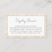 Gouden Perfect Pear-display shower insert kaart (Voorkant)