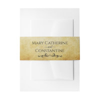 Gouden Perkament Elegante Vintage Bruiloft