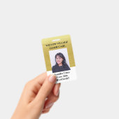 Gouden Personeelsfoto ID met naam Badge (Handheld)