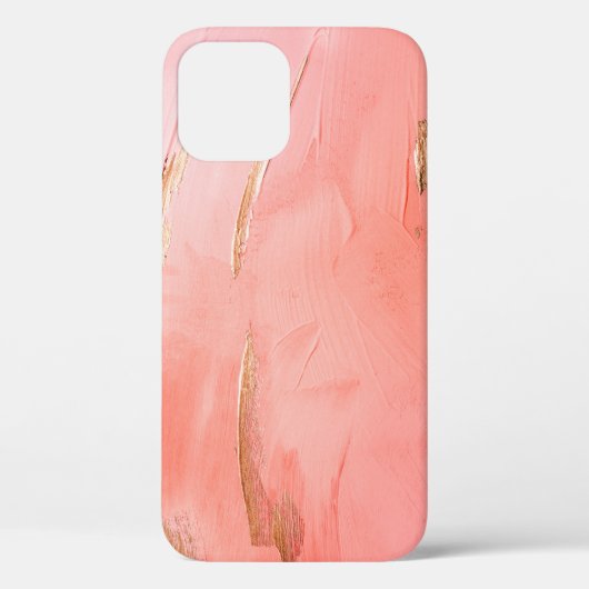 Gouden perzik Elegant Case-Mate iPhone Case (Achterkant)