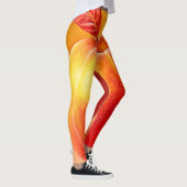 Gouden Perzik Perfectie Design Leggings (Rechts)