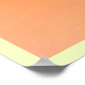 Gouden Perzik Perfectie Design Poster (Hoek)