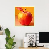 Gouden Perzik Perfectie Design Poster (Thuiskantoor)