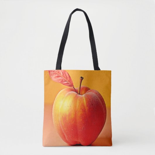 Gouden Perzik Perfectie Design Tote Bag (Voorkant)