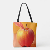 Gouden Perzik Perfectie Design Tote Bag (Achterkant)