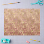 Gouden perzik rode zebra strepen tissuepapier (Craft)