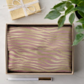 Gouden perzik rode zebra strepen tissuepapier (Geschenk)
