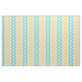 Gouden perzik turquoise en geel stof (Yard (91,4 cm))