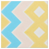 Gouden perzik turquoise en geel stof (Close Up)
