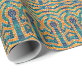 GOUDEN PICTOGRAMMEN MOZAÏEK Wrapping Papier (Rol Hoek)