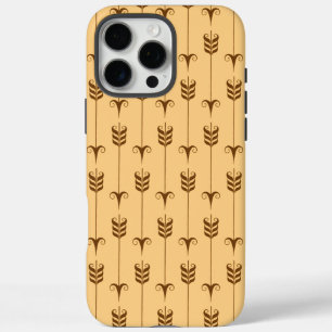 Gouden Pijl Geometrisch Patroon iPhone 16 Pro Max Hoesje