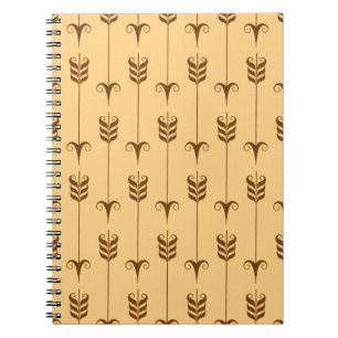 Gouden Pijl Geometrisch Patroon Notitieboek