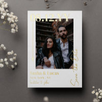 Gouden Pijl Typografie Foto Save The Date