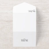 Gouden Pijlen & Datum Foto Informele bruiloft All In One Uitnodiging (Buiten)