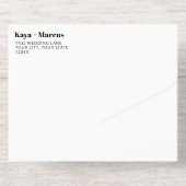 Gouden Pijlen & Datum Foto Informele bruiloft All In One Uitnodiging (Achterzijde)