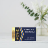 Gouden Pijlen Gouden Loodgieterij Iconen Visitekaartje (Staand voorkant)