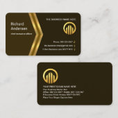 Gouden Pijlen Naar Voren Manager Visitekaartje (Voorkant / Achterkant)