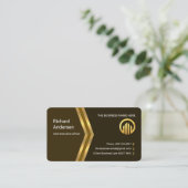 Gouden Pijlen Naar Voren Manager Visitekaartje (Staand voorkant)