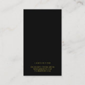 Gouden Pijler | Zwarte marmer | Procureur Afsprakenkaartje (Achterkant)