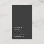 Gouden Pijler | Zwarte marmer | Uitvoerend | Afsprakenkaartje (Achterkant)