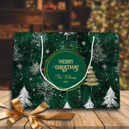 Gouden Pijnbomen Zilveren Sneeuwvlokken Hunter Gro Groot Cadeauzakje