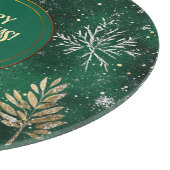 Gouden Pijnbomen Zilveren Sneeuwvlokken Hunter Gro Snijplank (Hoek)