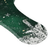 Gouden Pijnbomen Zilveren Sneeuwvlokken Hunter Gro Snijplank (Hoek)