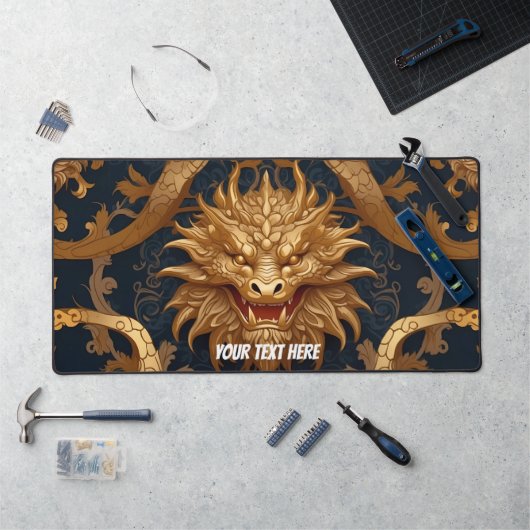 Gouden Piramide Patroon Bureaumat (Werkstation)