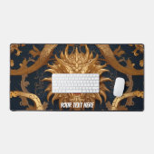 Gouden Piramide Patroon Bureaumat (Keyboard & Muis)