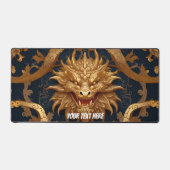 Gouden Piramide Patroon Bureaumat (Voorkant)
