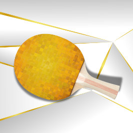 Gouden Pixel Art | Tafeltennisbatje