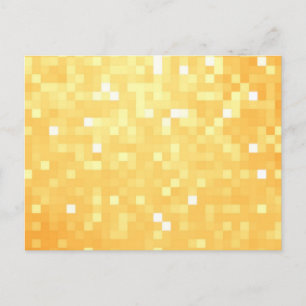 Gouden Pixel Sparkle Briefkaart