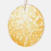 Gouden Pixel Sparkle Keramisch Ornament (Links)