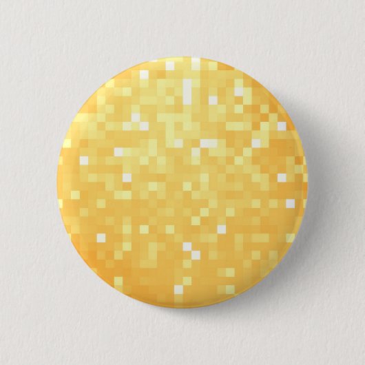 Gouden Pixel Sparkle Ronde Button 5,7 Cm (Voorkant)