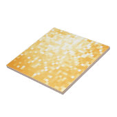 Gouden Pixel Sparkle Tegeltje (Zijkant)
