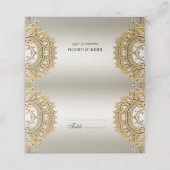 Gouden Place Card Plaatskaartje (Buitenkant ongevouwen)