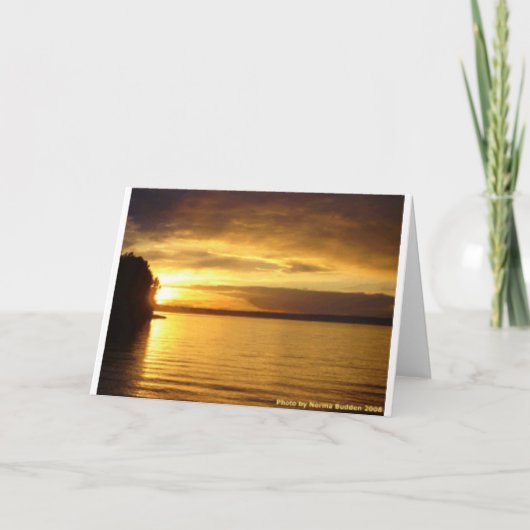 Gouden Plons Notecard Kaart (Voorkant)
