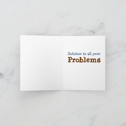 Gouden Poep ~ Kaart / Uitnodiging (Binnen)