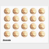 Gouden Poinsettia Sticker (Vel)