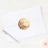 Gouden Poinsettia Sticker (Envelop)