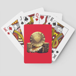 Gouden Pokerfiches Speelkaarten