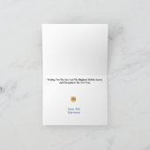 Gouden politiebadge of -schild Kerstkaart Kaart (Binnen)