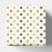 Gouden polka dot bruiloft gunst geschenkdoos bedankdoosjes (Bovenkant)