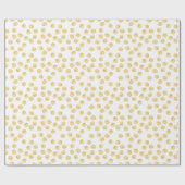 Gouden Polka Dot Hand getrokken Cadeaupapier (Vlak)