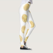 Gouden Polka Dot Hand getrokken Leggings (Rechts)