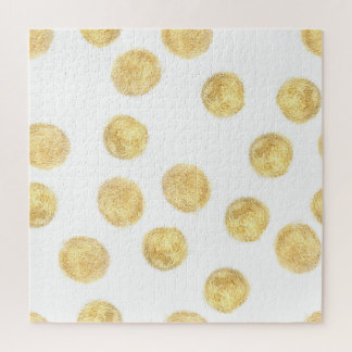 Gouden Polka Dot Hand getrokken Legpuzzel