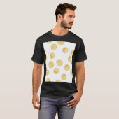 Gouden Polka Dot Hand getrokken T-shirt (Voorkant volledig)