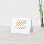 Gouden Polka Dot Notitiekaarten (Achterkant)