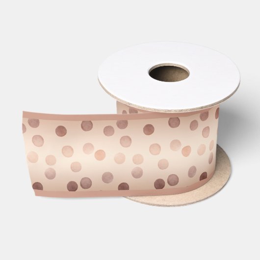 Gouden polka stip verloop achtergrond satijnen lint (Spoel)